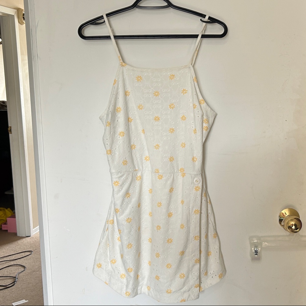 Wallflower White and Yellow Floral Mini Dress